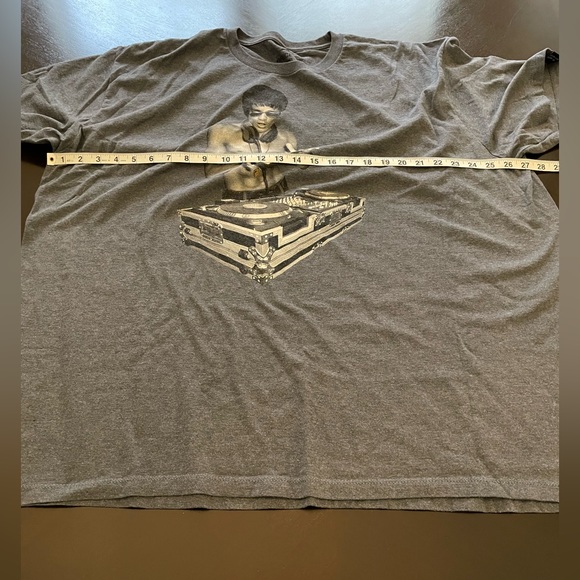 Men’s Bruce Lee DJ T-shirt, color: gray, Size: 3XL - Picture 4 of 5